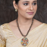 22k Gold Plated Amolya Chitra Pendant Set