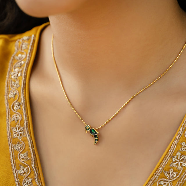 Sparsh 22k Gold Plated  Pendant