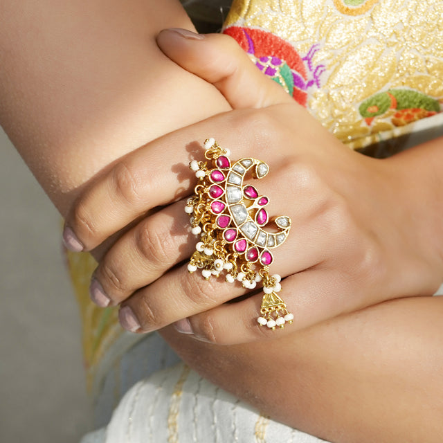 Sankranti Chand Kundan Ring