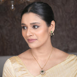 22k Gold Plated Amolya Harini Pendant Set