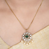 22k Gold Plated Amolya Harini Pendant Set