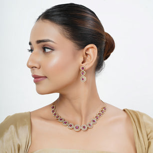 22k Gold Plated Tarini Ahana Necklace set