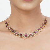 22k Gold Plated Tarini Ahana Necklace set