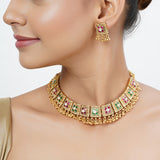 22k Gold Plated Tarini Alankrita Necklace set