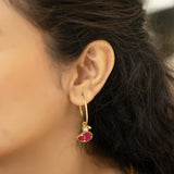 Sparsh 22k Gold Plated Hoops