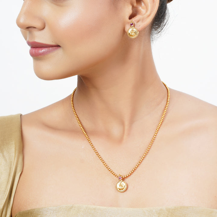 22k Gold Plated Tarini Anaya Necklace set