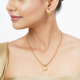 22k Gold Plated Tarini Anaya Necklace set