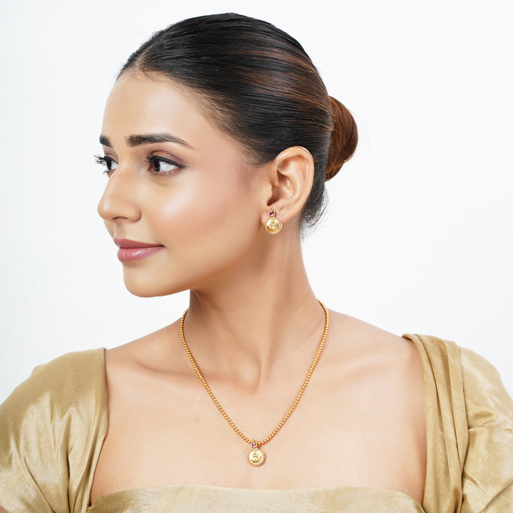 22k Gold Plated Tarini Anaya Necklace set