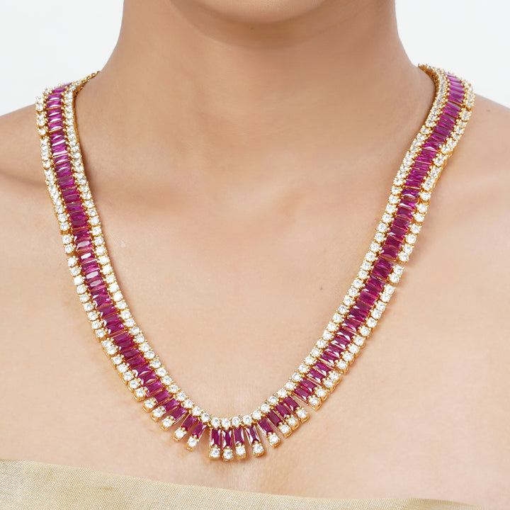 22k Gold Plated Tarini Anvitha Necklace set