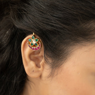 22k Gold Plated Chand Star Earcuff