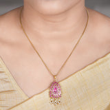 22k Gold Plated Amolya Shubhra Pendant Set