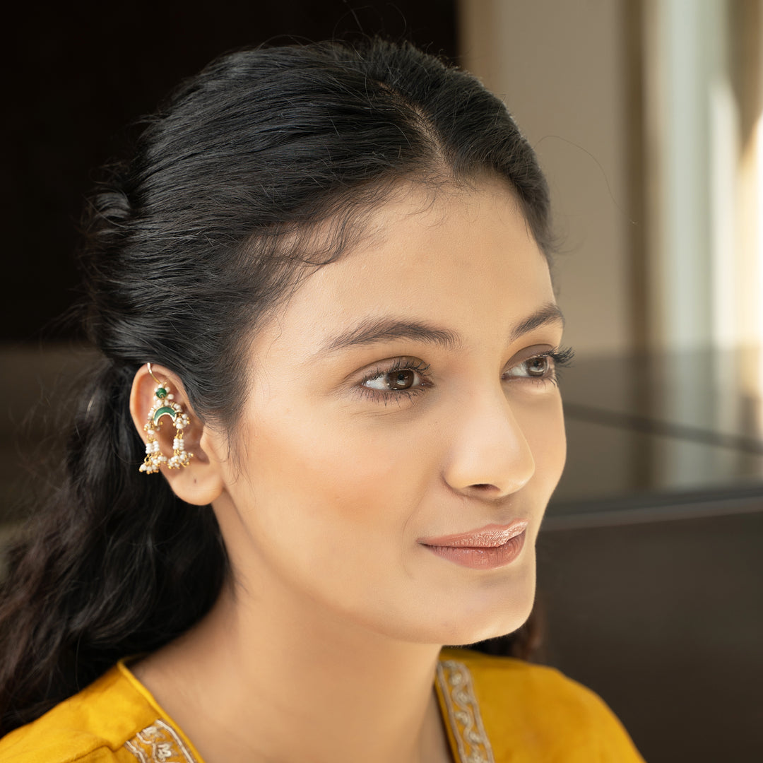 22k Gold Plated Meena Earcuff
