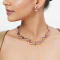 22k Gold Plated Tarini Avika Necklace set
