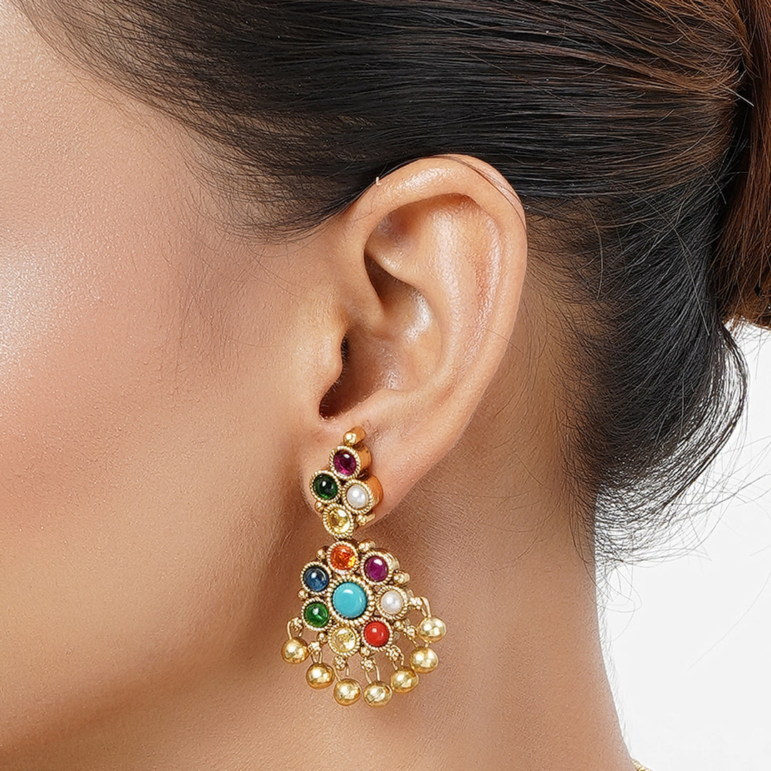 22k Gold Plated Tarini Bandhani Necklace set