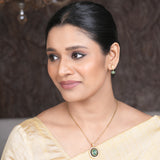 22k Gold Plated Amolya Varnya Pendant Set