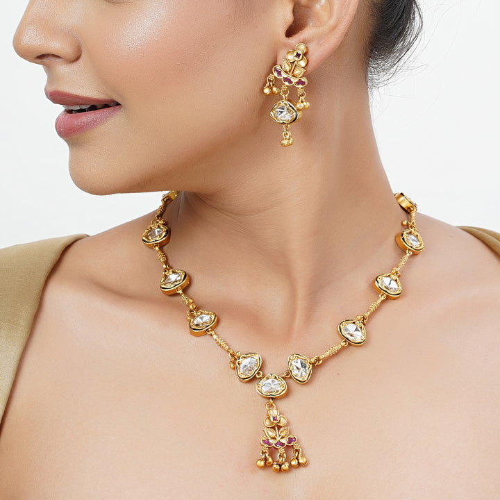 22k Gold Plated Tarini Bhanvi Necklace set