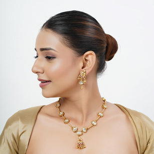 22k Gold Plated Tarini Bhanvi Necklace set