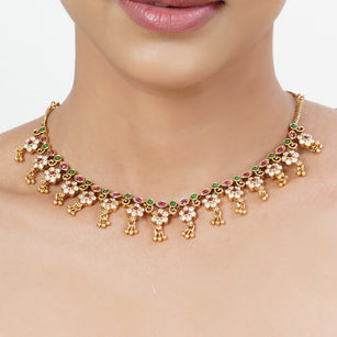 22k Gold Plated Tarini Bhargavi Necklace set