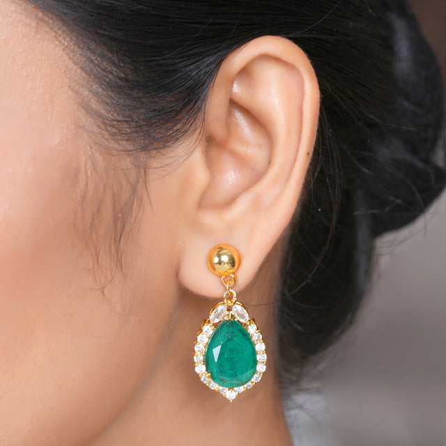 22k Gold Plated Amolya Ravya Pendant Set