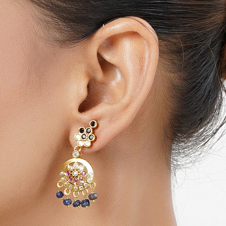 22k Gold Plated Tarini Charulata Necklace set