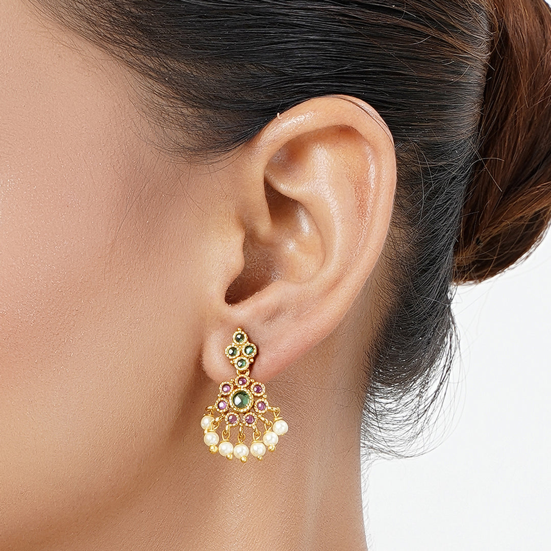 22k Gold Plated Tarini Darika Necklace set