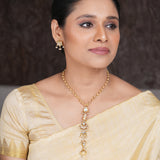 22k Gold Plated Amolya Yamika Necklace Set