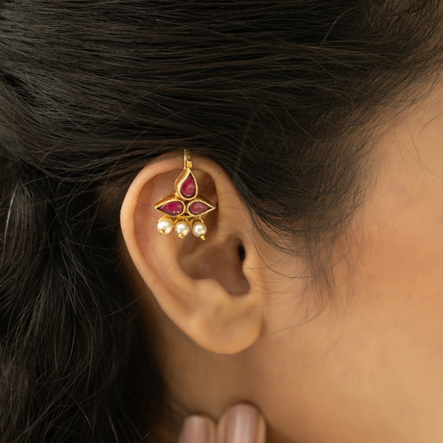 22k Gold Plated Tera Earcuff