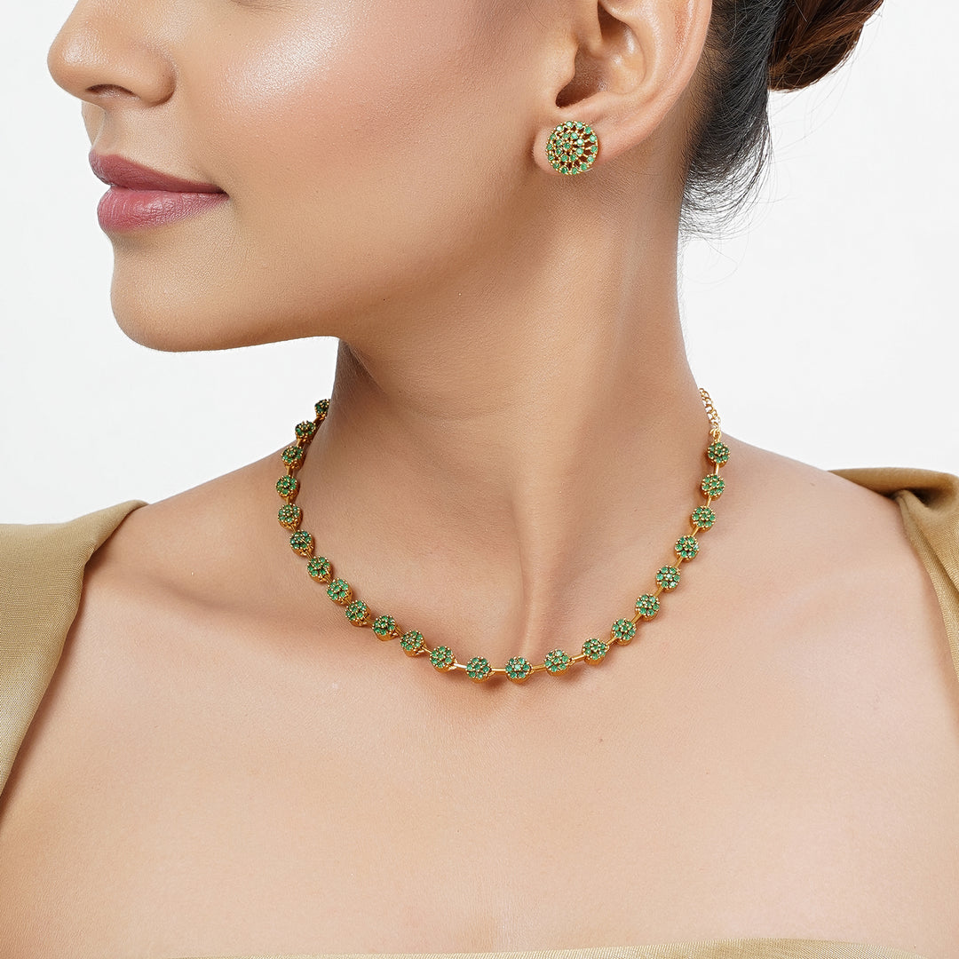 22k Gold Plated Tarini Falguni Necklace set
