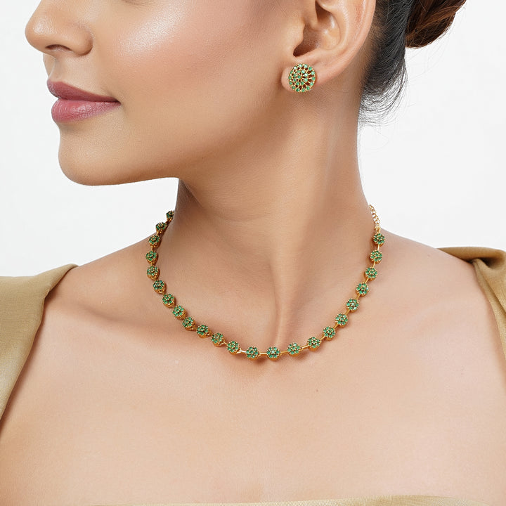 22k Gold Plated Tarini Falguni Necklace set