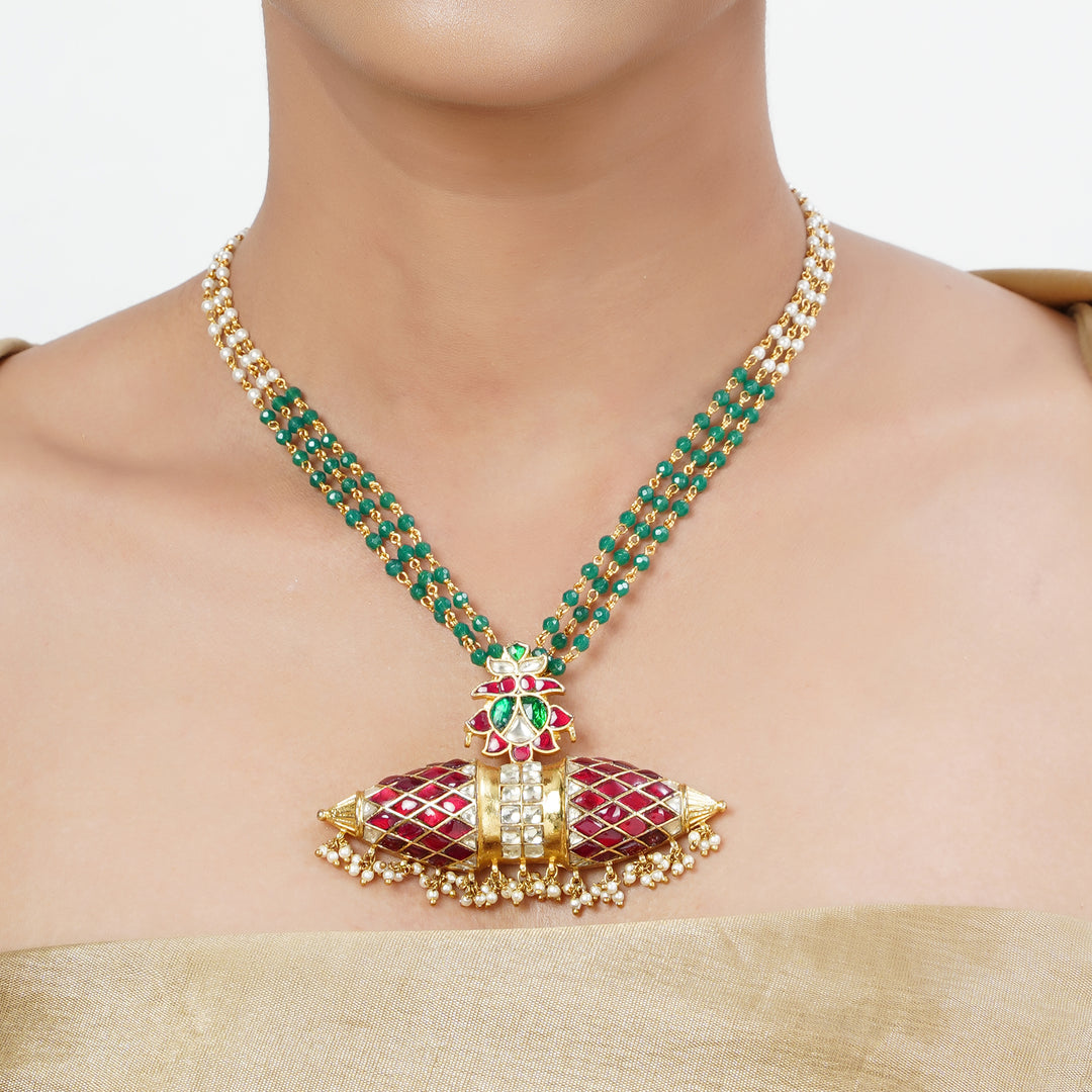 22k Gold Plated Tarini Gitanjali Necklace set