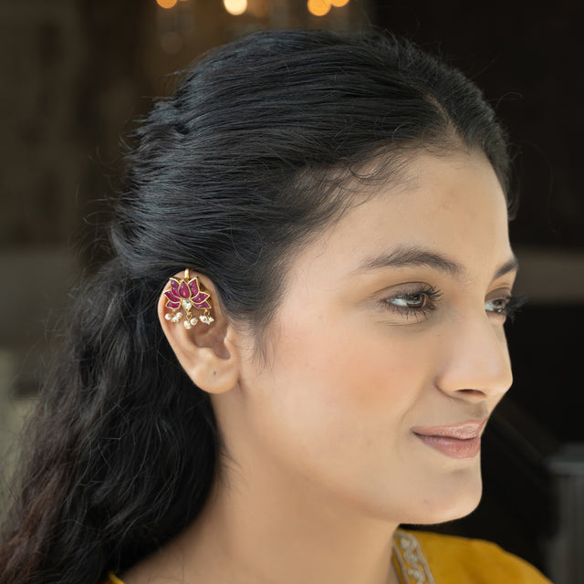 22k Gold Plated kamal Earcuff