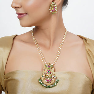 22k Gold Plated Tarini Hemangi Necklace set