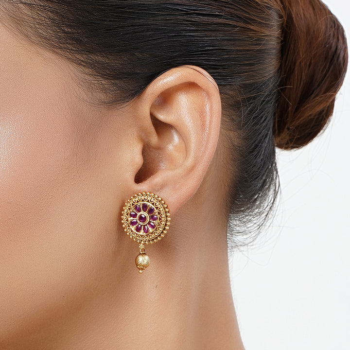 22k Gold Plated Tarini Hiral Necklace set