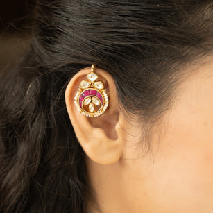 22k Gold Plated Chand Earcuff