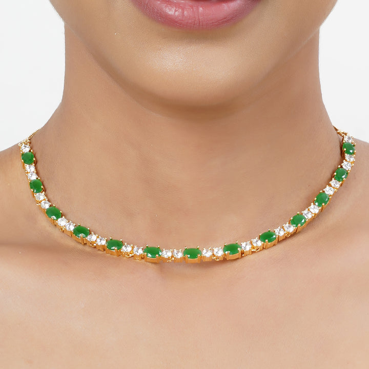 22k Gold Plated Tarini Ishaani Necklace set