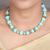 22k Gold Plated Amolya Neelaya Necklace Set