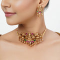 22k Gold Plated Tarini Ishika Necklace set