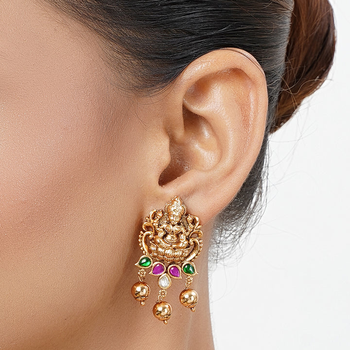 22k Gold Plated Tarini Ishika Necklace set