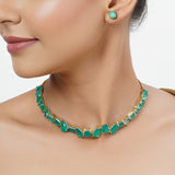 22k Gold Plated Tarini Jaivika Necklace set