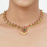 22k Gold Plated Tarini Jivanta Necklace set