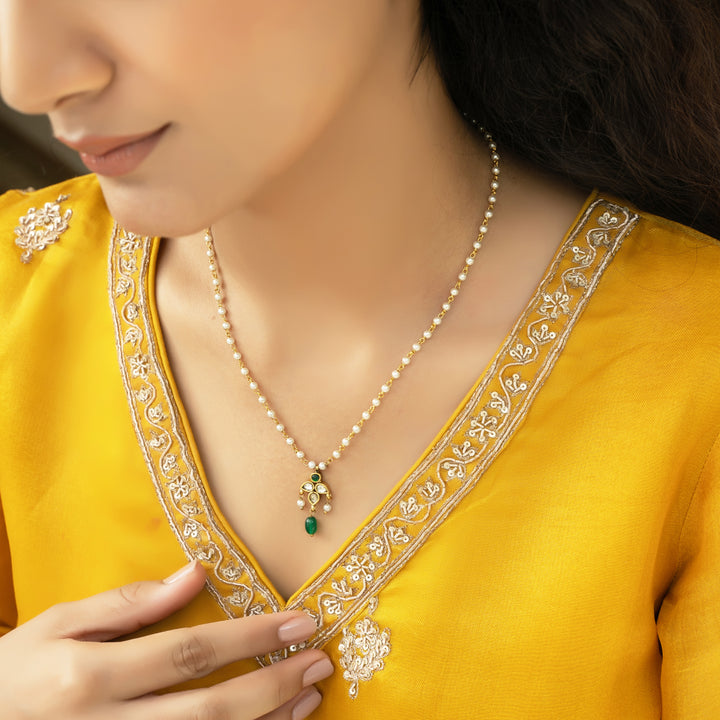 Sparsh 22k Gold Plated Fresh Water PearlPendant