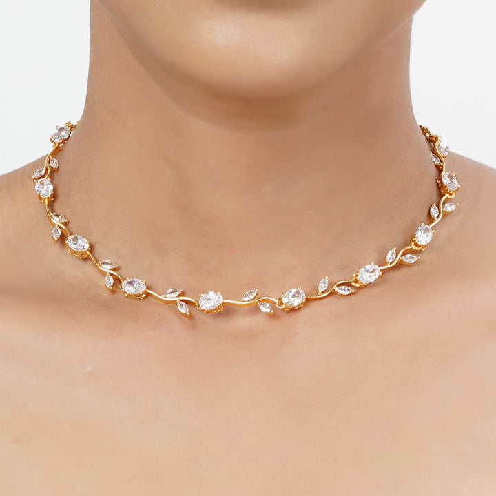 22k Gold Plated Tarini Kalya Necklace set