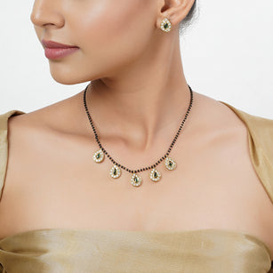 22k Gold Plated Tarini Kamini Necklace set