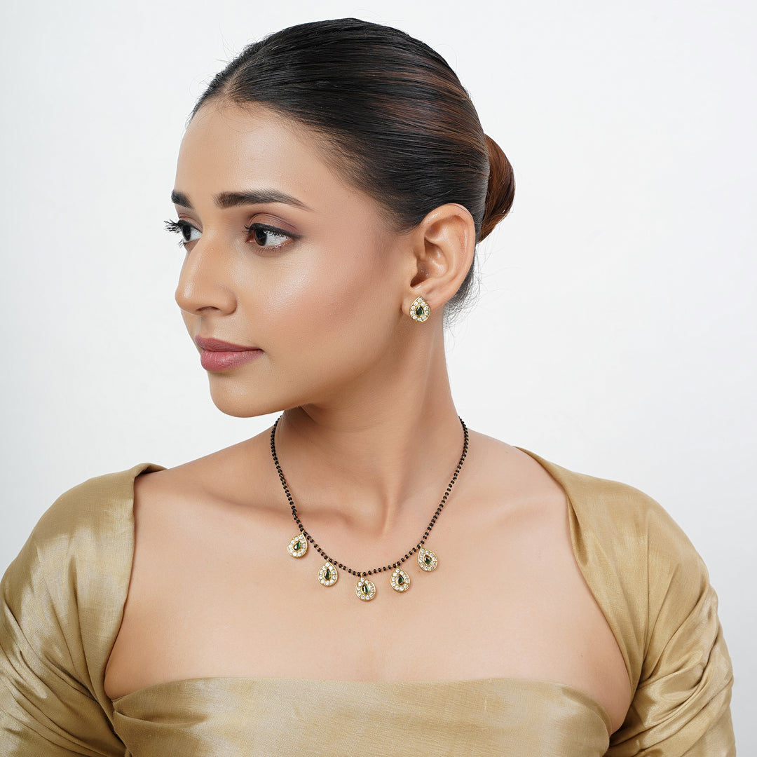 22k Gold Plated Tarini Kamini Necklace set
