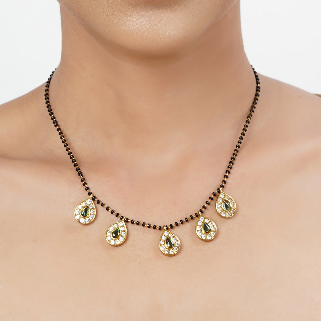 22k Gold Plated Tarini Kamini Necklace set