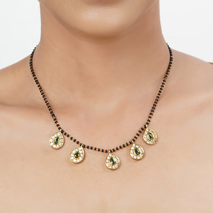 22k Gold Plated Tarini Kamini Necklace set
