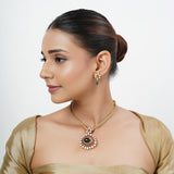22k Gold Plated Tarini Kanisha Necklace set