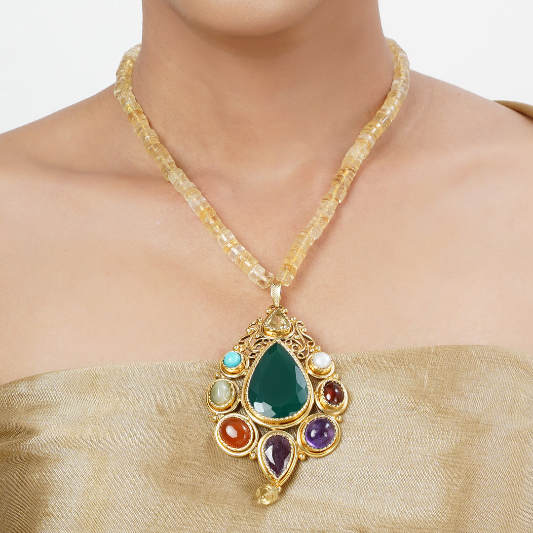 22k Gold Plated Tarini Karishma Necklace set