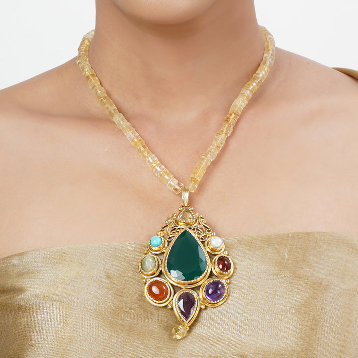 22k Gold Plated Tarini Karishma Necklace set