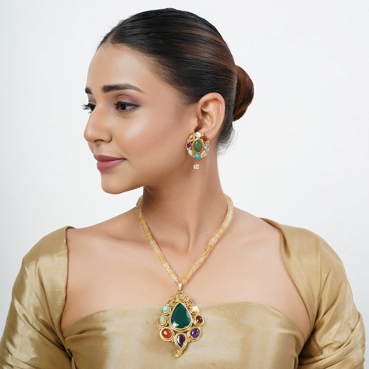 22k Gold Plated Tarini Karishma Necklace set